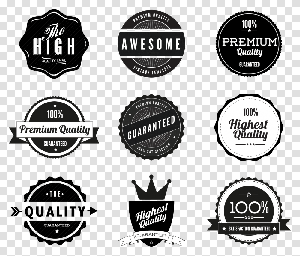 Quality Badges Organic Brand Names, Label, Logo Transparent Png