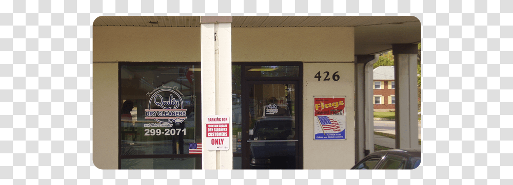 Quality Dry Cleaners Building Display Advertising, Label, Postal Office, Car Transparent Png