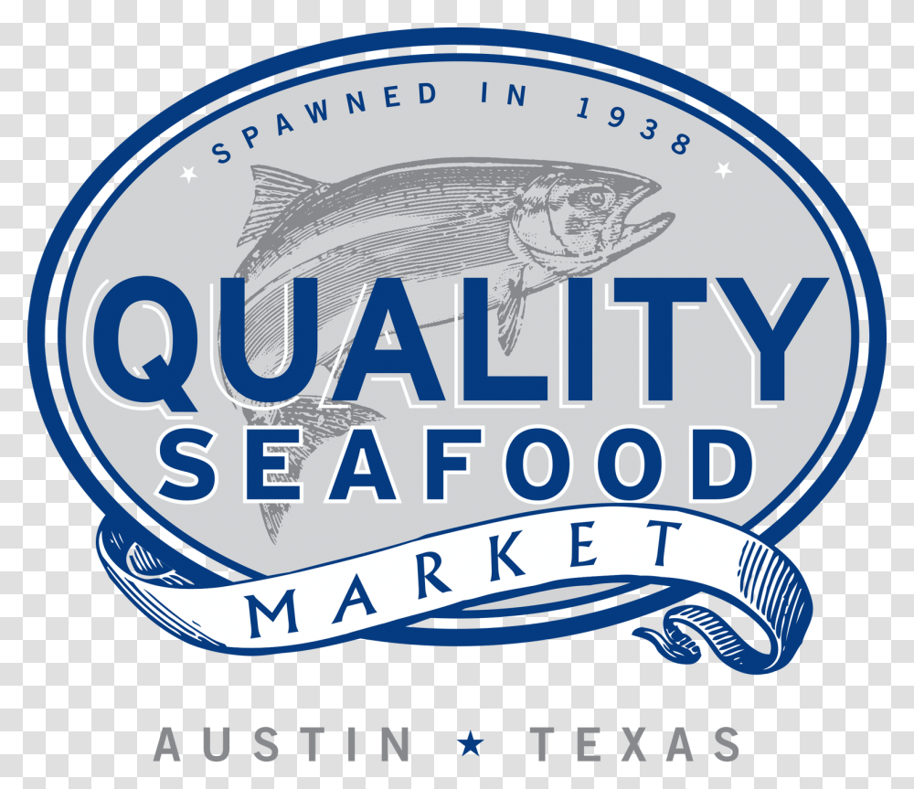 Quality Seafood Market Austin Texas, Logo, Label Transparent Png
