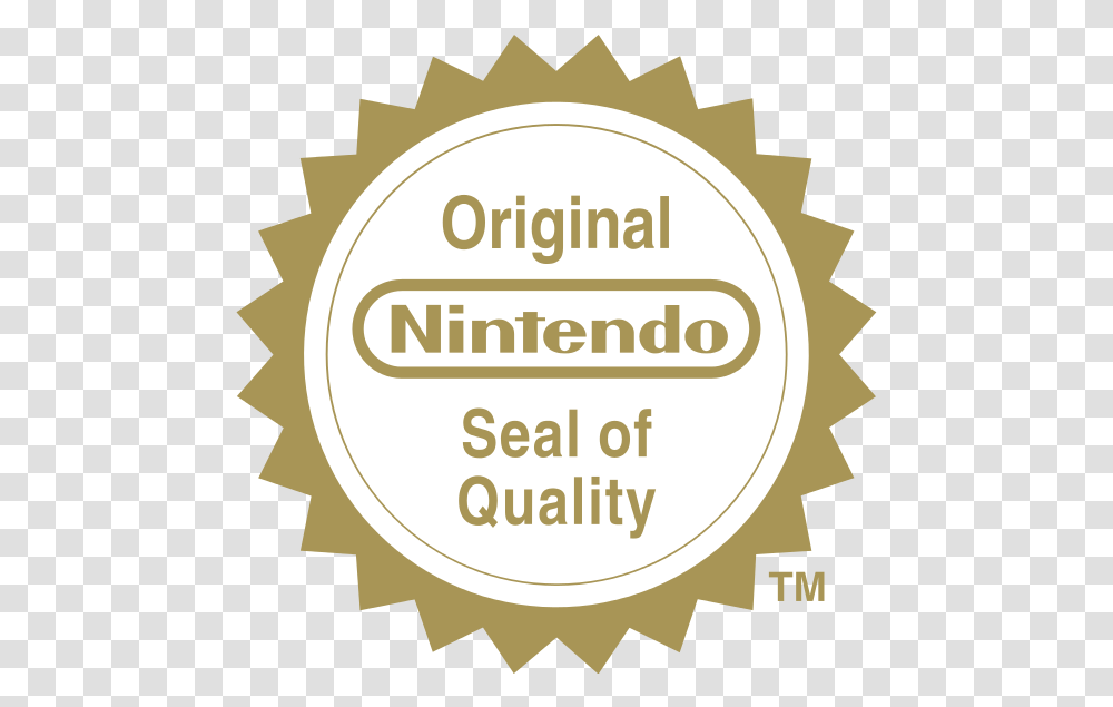 Quality Seal Nintendo, Label, Text, Sticker, Poster Transparent Png