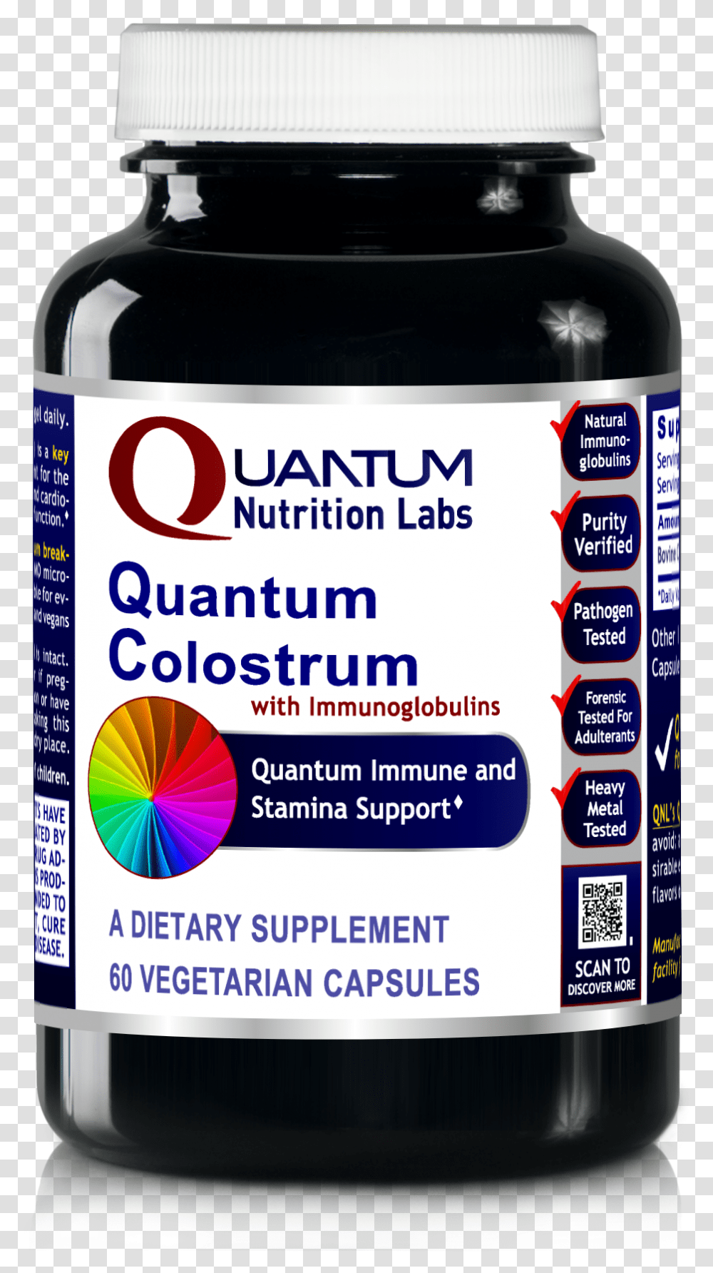 Quantum Colostrum With Immunoglobulins Dietary Supplement Nucleotides Supplements, Label, Mobile Phone, Electronics Transparent Png