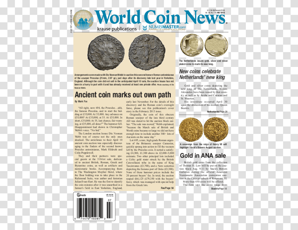 Quarter, Coin, Money, Flyer Transparent Png
