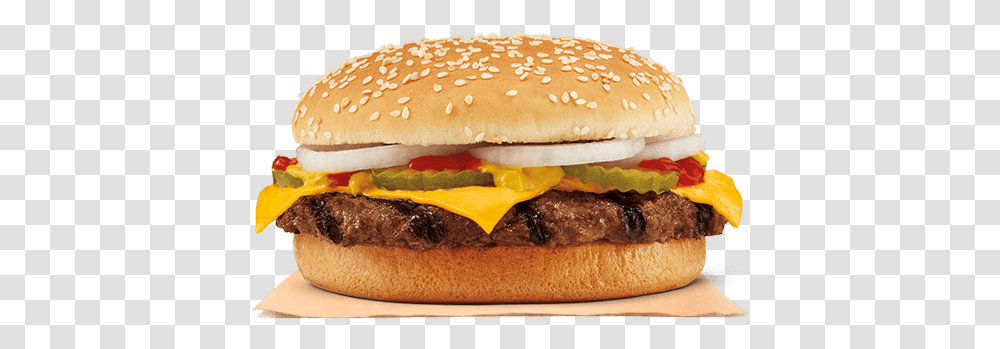 Quarter Pound King Burger Burger King Kids Cheeseburger, Food, Sesame, Seasoning Transparent Png