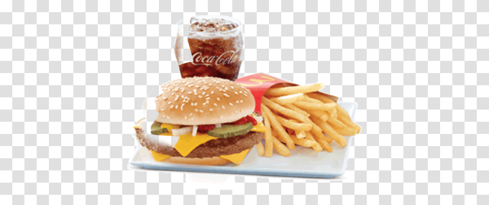 Quarter Pounder Wcheese Meal Mcdonald's Menu In Abu Dhabi, Burger, Food, Fries Transparent Png