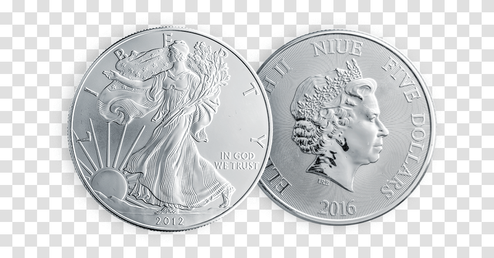 Quarter, Silver, Coin, Money, Platinum Transparent Png