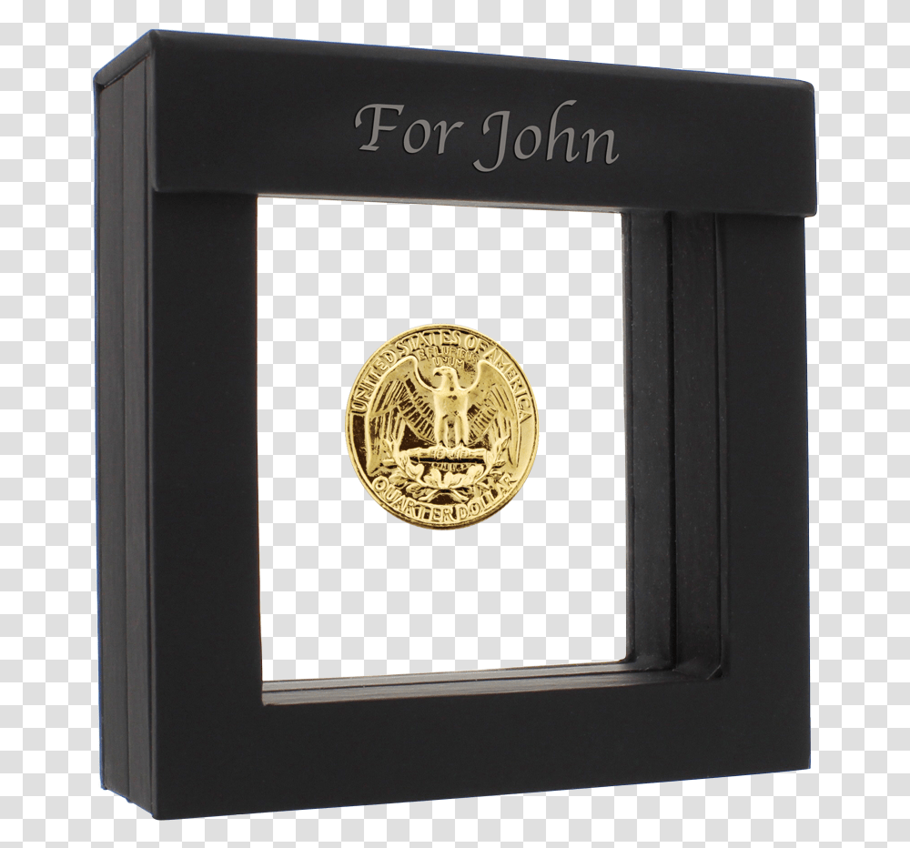Quarter Us Dollar Gold Plated Coin 19501998 1 Shilling Oostenrijk 1960, Symbol, Logo, Trademark, Text Transparent Png