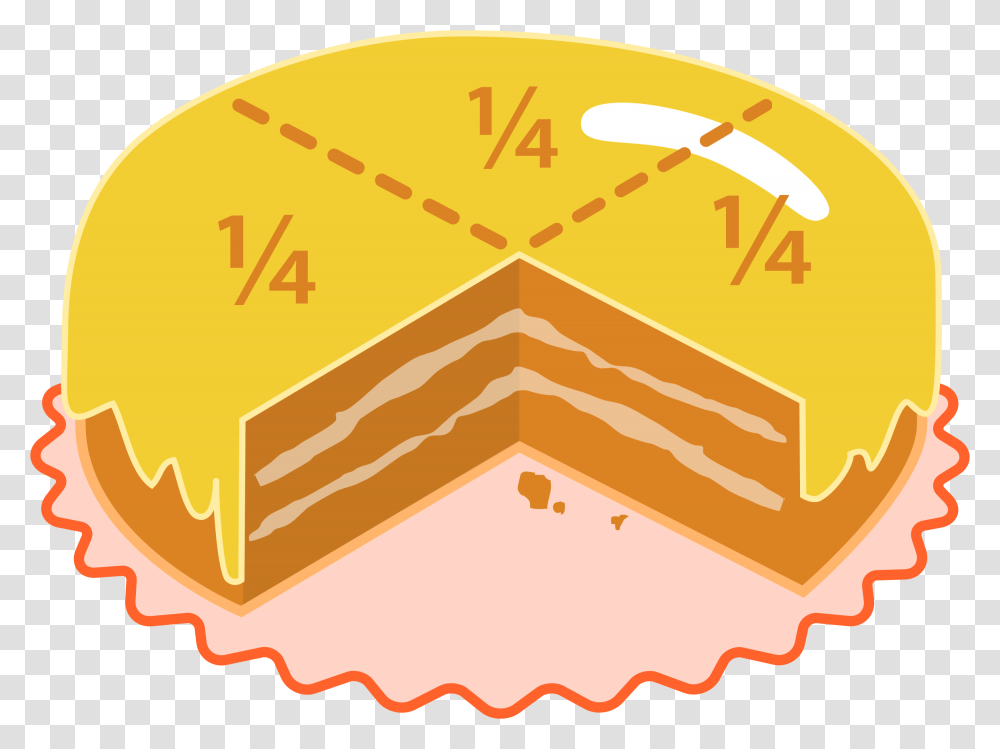 Quartered Cake Clip Arts, Sliced, Food, First Aid Transparent Png