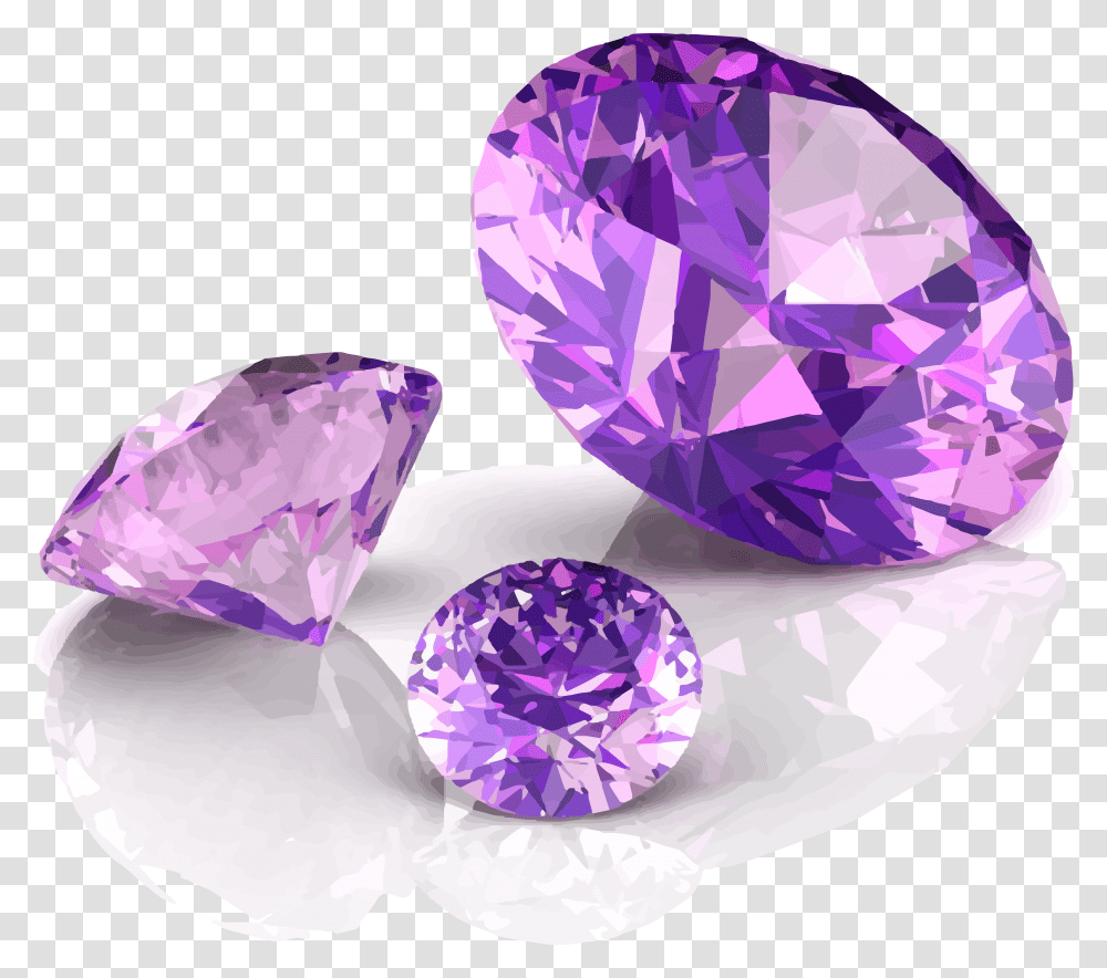 Quartz Jewellery Purple Diamond Diagram Vector Amethyst Purple Gemstone, Ornament, Jewelry, Accessories, Accessory Transparent Png