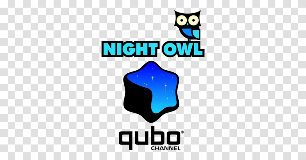 Qubo Night Owl Qubo Night Owl Logo, Poster, Advertisement, Hand, Text Transparent Png