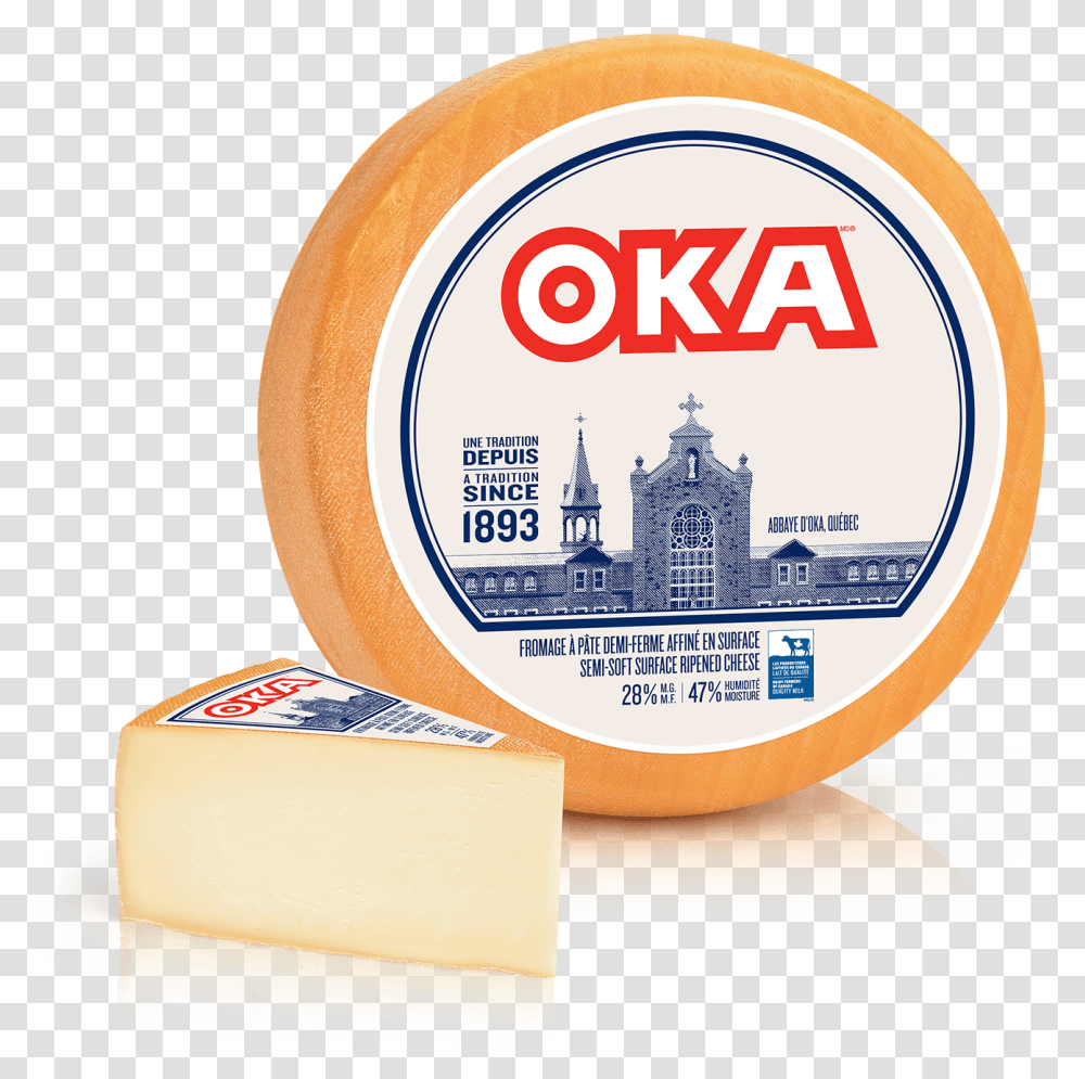 Quebec Oka Cheese, Label, Brie, Food Transparent Png