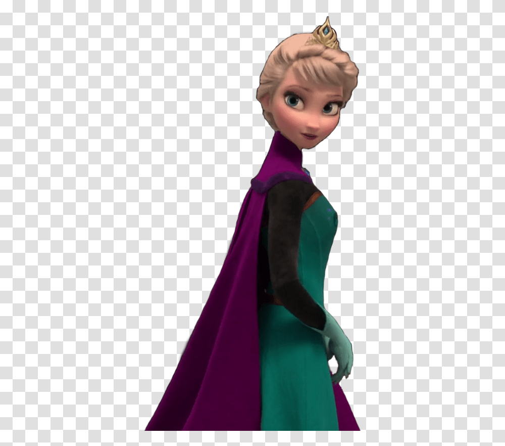 Queen Anna Elsa Frozen, Apparel, Cape, Doll Transparent Png