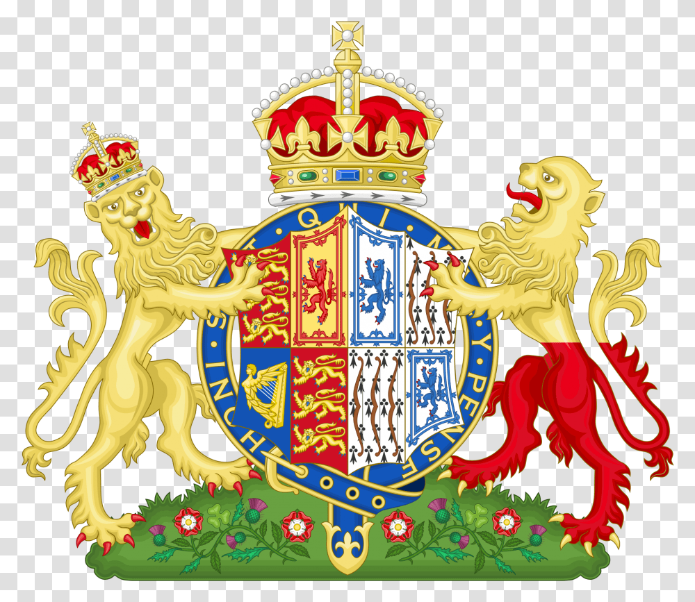 Queen Anne Coat Of Arms, Logo, Trademark, Emblem Transparent Png