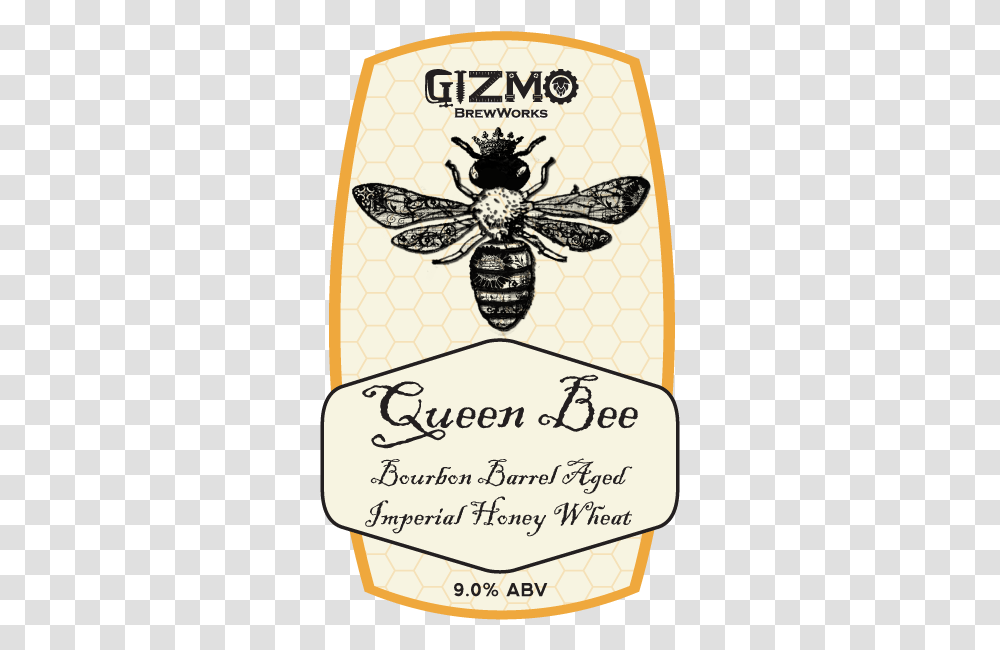 Queen Bee Bourbon Barrel Aged Imperial Honey Wheat Gizmo Gizmo Queen Bee, Insect, Invertebrate, Animal, Honey Bee Transparent Png