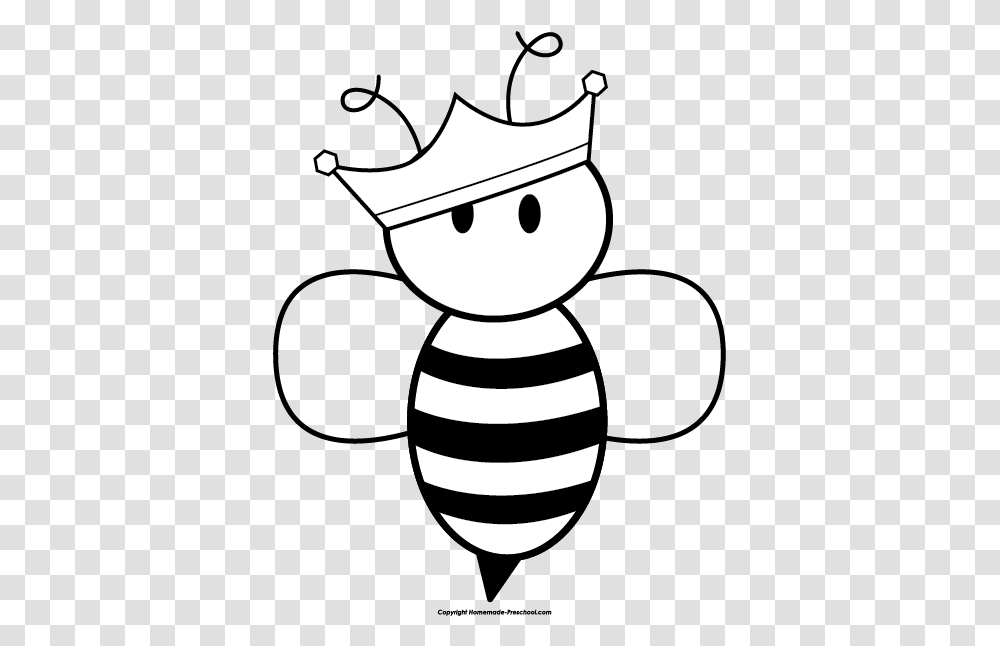 Queen Bee Clip Art Black And White, Outdoors, Rattle, Stencil, Nature Transparent Png