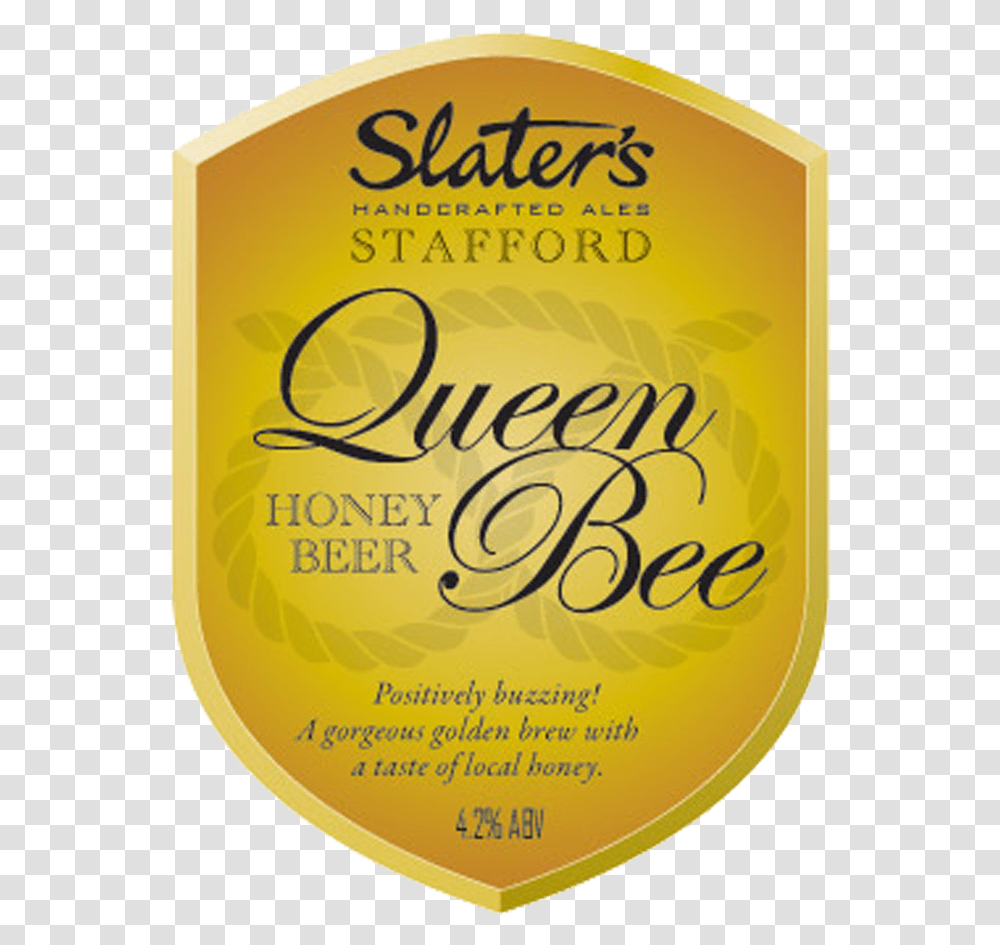 Queen Bee Slaters Ales Slaters Queen Bee, Label, Text, Flyer, Paper Transparent Png