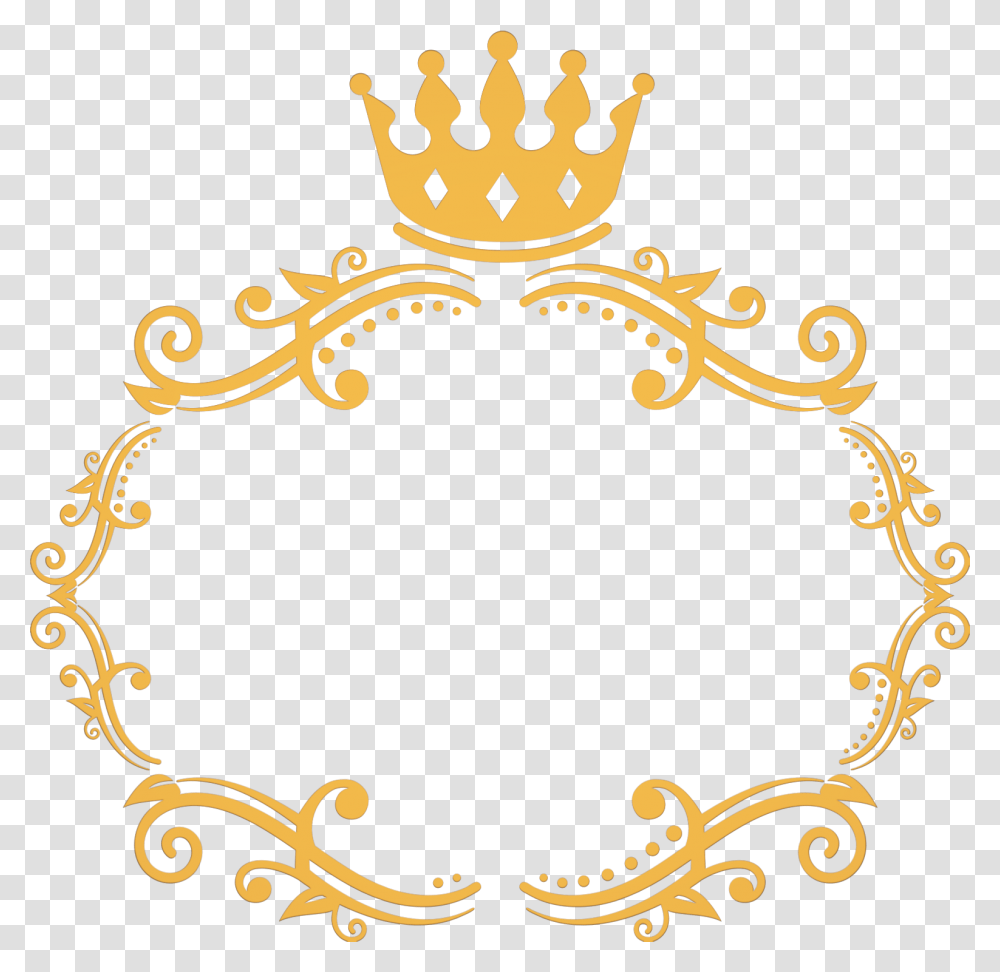 Queen Crown Gold Royalty Queenb Gainwithqueenb Gold Crown Frame, Floral Design, Pattern Transparent Png