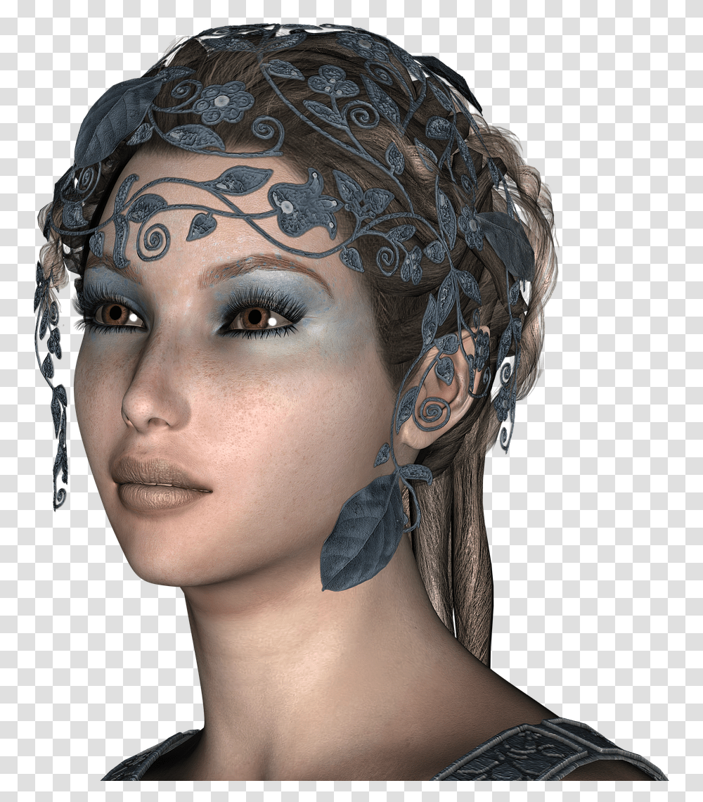 Queen Crown Woman Free Photo Fairy Girl Mystical, Face, Person, Human, Skin Transparent Png