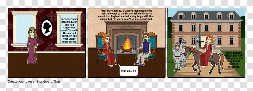 Queen Elizabeth 1 Storyboard, Fireplace, Indoors, Hearth, Horse Transparent Png