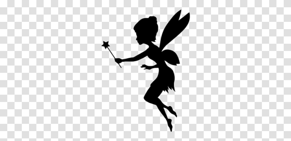 Queen Fairy Fairies Magic Wings Black Wand Flying Carto, Cupid, Stencil, Silhouette Transparent Png