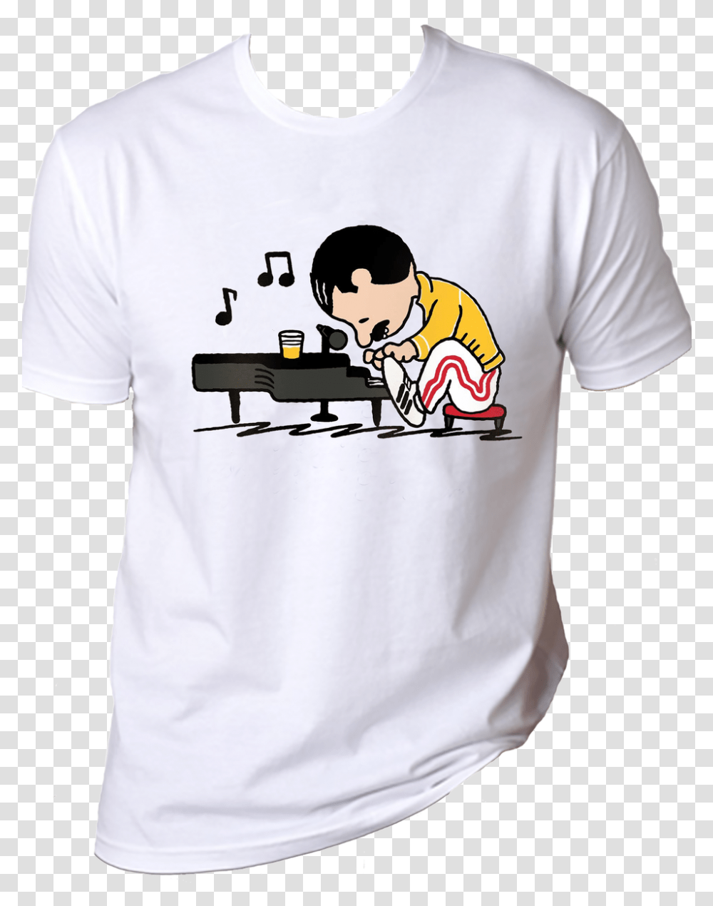 Queen Freddie Mercury Schroeder Cartoon Charlie Brown Freddie Mercury Shirt, Apparel, T-Shirt Transparent Png