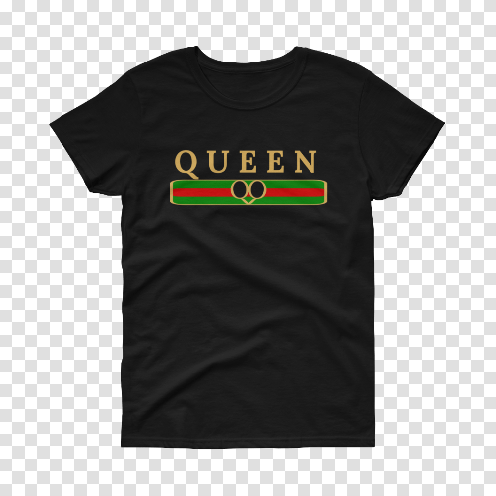 Queen Gucci Inspired Womens Short Sleeve T Shirt Sleek Waist, Apparel, T-Shirt Transparent Png