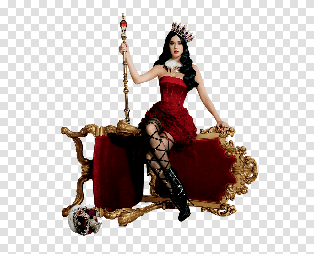 Queen Katy Perry, Costume, Person, Furniture, Leisure Activities Transparent Png
