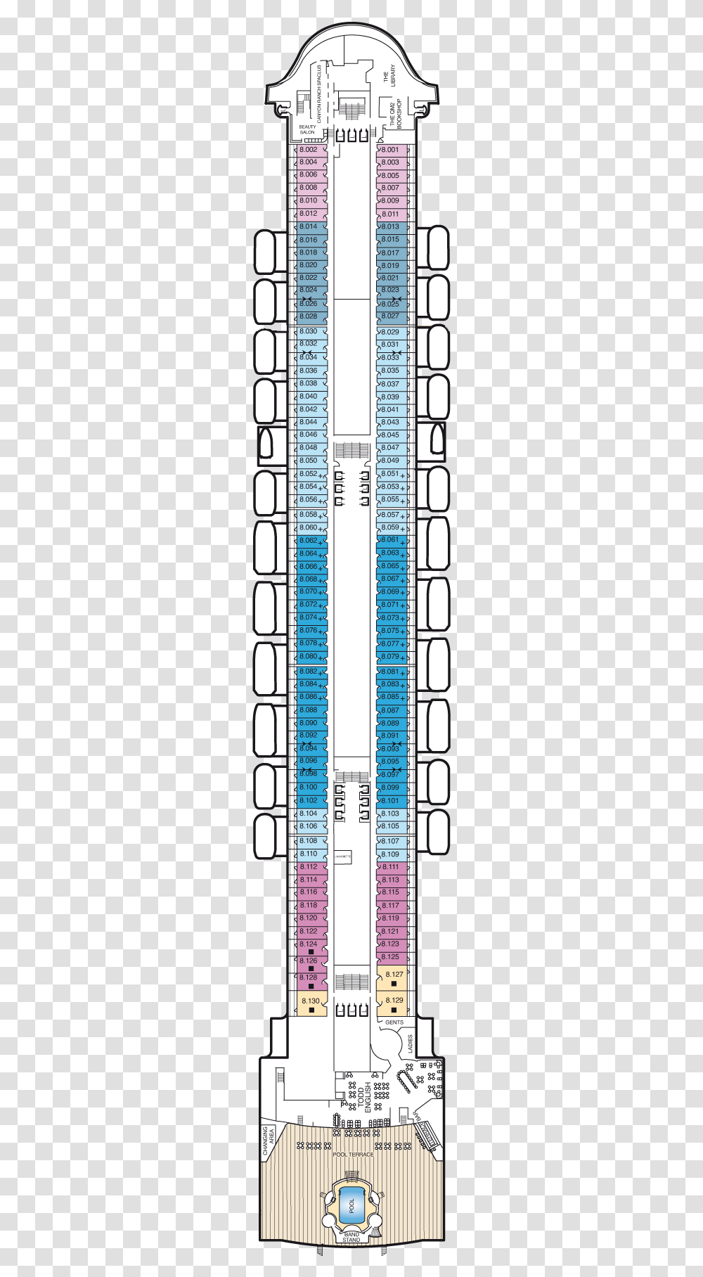 Queen Mary 2 Deck Plans, Number, Plot Transparent Png