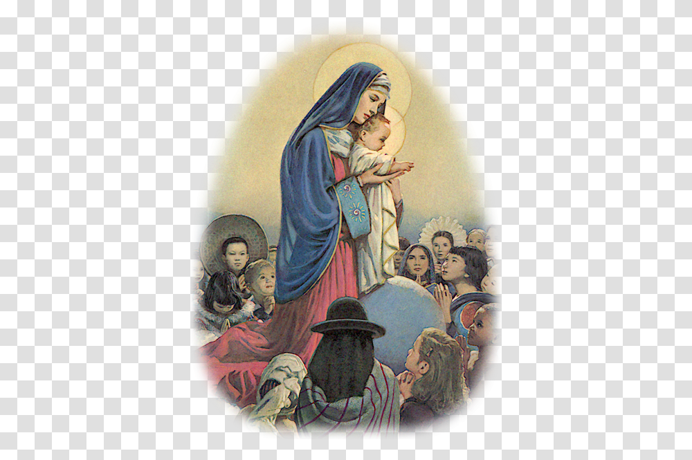 Queen Of Apostles Hijos De Maria Santisima, Person, Nature, Outdoors, Art Transparent Png