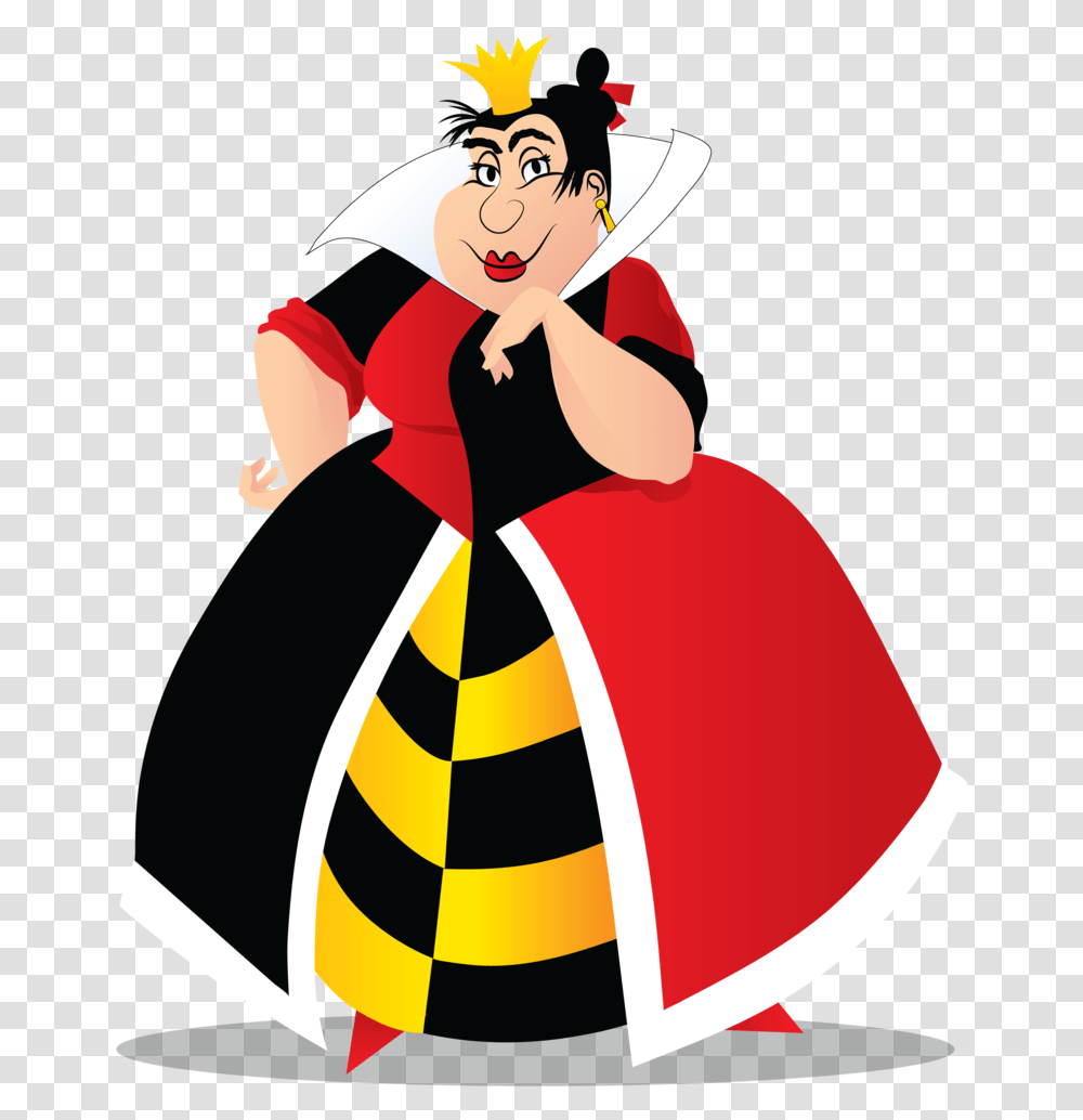 Queen Of Hearts Alice In Wonderland Character Cattivi, Person, Human, Performer, Magician Transparent Png