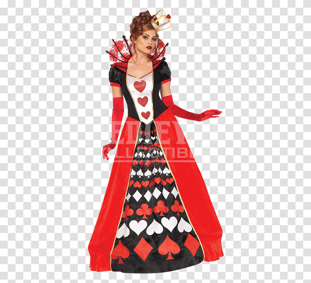 Queen Of Hearts Card Queen Of Hearts Costum, Female, Person, Human Transparent Png