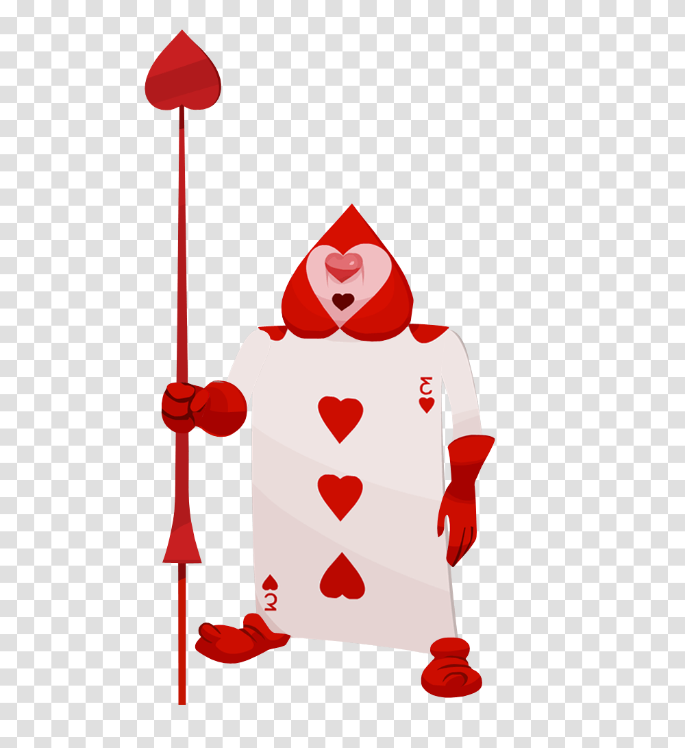 Queen Of Hearts Soldier Card, Food, Plant, Ketchup Transparent Png
