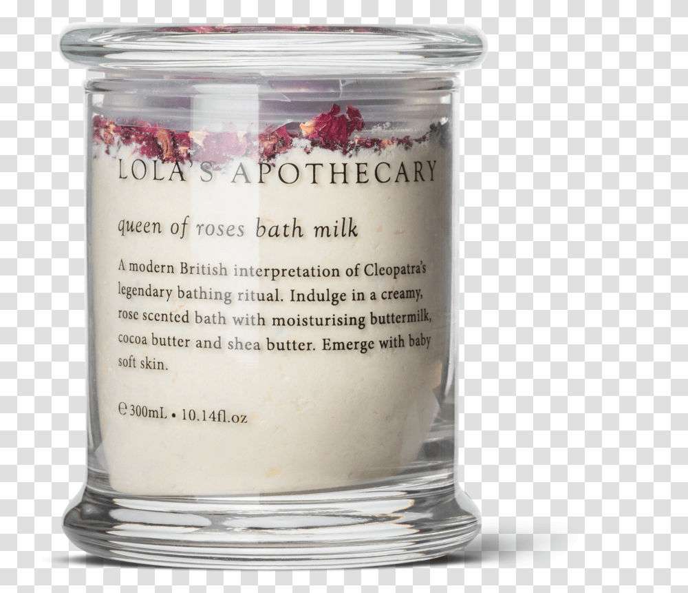 Queen Of Roses Bath Milk Candle, Jar, Plant, Menu Transparent Png
