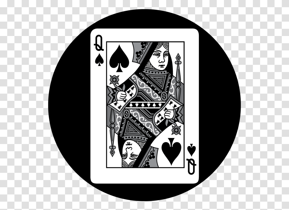 Queen Of Spades, Game, Gambling, Doodle, Drawing Transparent Png