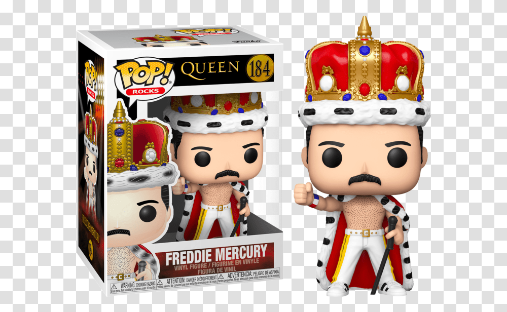 Queen Pop Rocks Vinyl Freddie Mercury As King 375 184 Ebay Freddie Mercury Funko Pop King, Toy, Crown, Jewelry, Accessories Transparent Png
