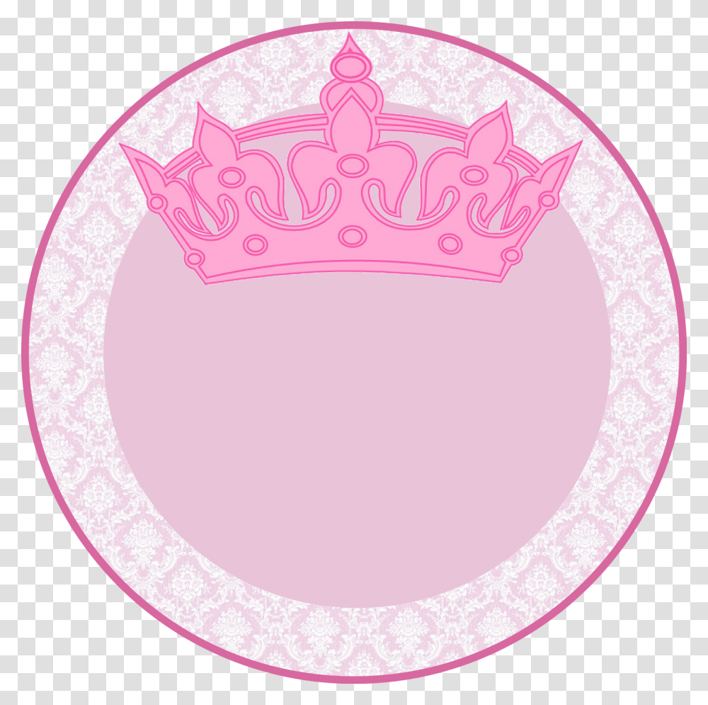 Queen Princess Pink Crown Circle Label Tag Girly, Jewelry, Accessories, Accessory, Birthday Cake Transparent Png