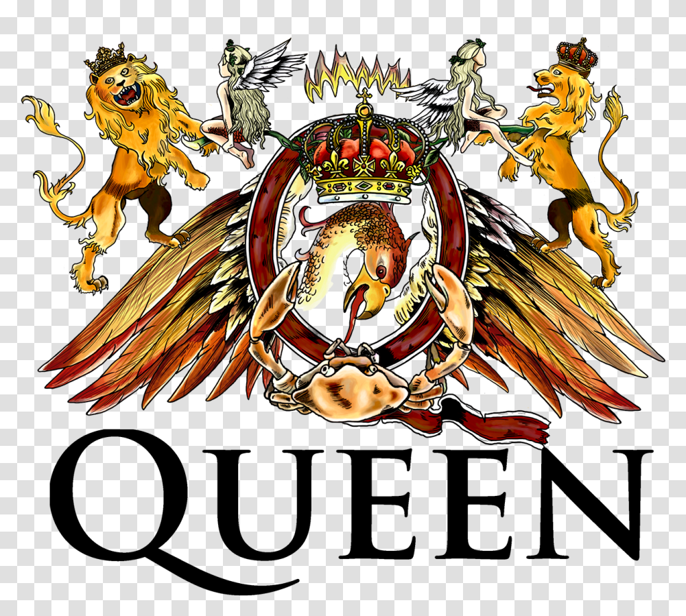 Queen Royal Queen Seeds Logo, Dragon, Person, Human, Emblem Transparent Png