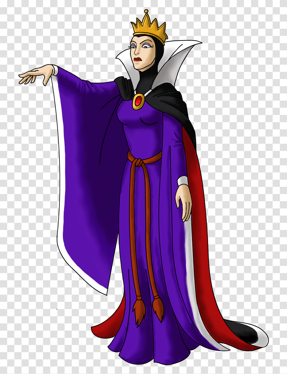 Queen Snow White Clipart Evil Queen From Snow White, Clothing, Apparel, Cloak, Fashion Transparent Png