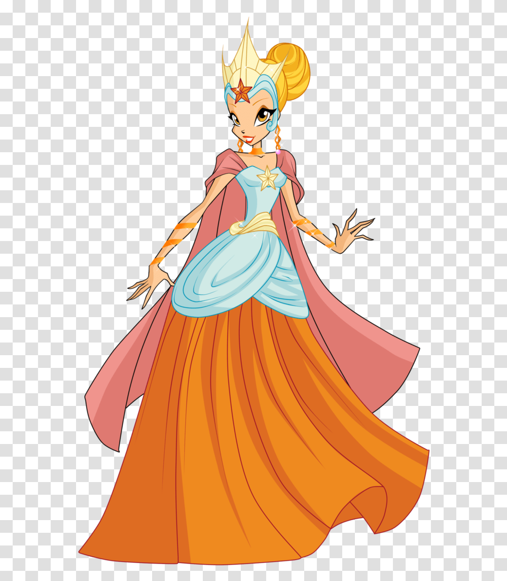 Queen Stella By Assassins Creed1999 Winx Club Queen Stella, Female, Person, Fashion Transparent Png