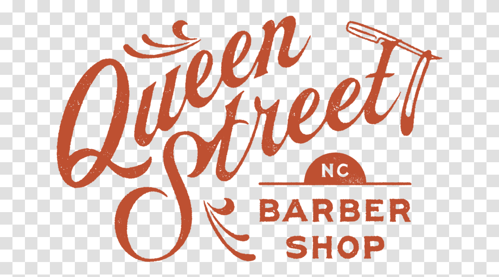 Queen Street Barbershop Barber Shop, Text, Calligraphy, Handwriting, Alphabet Transparent Png
