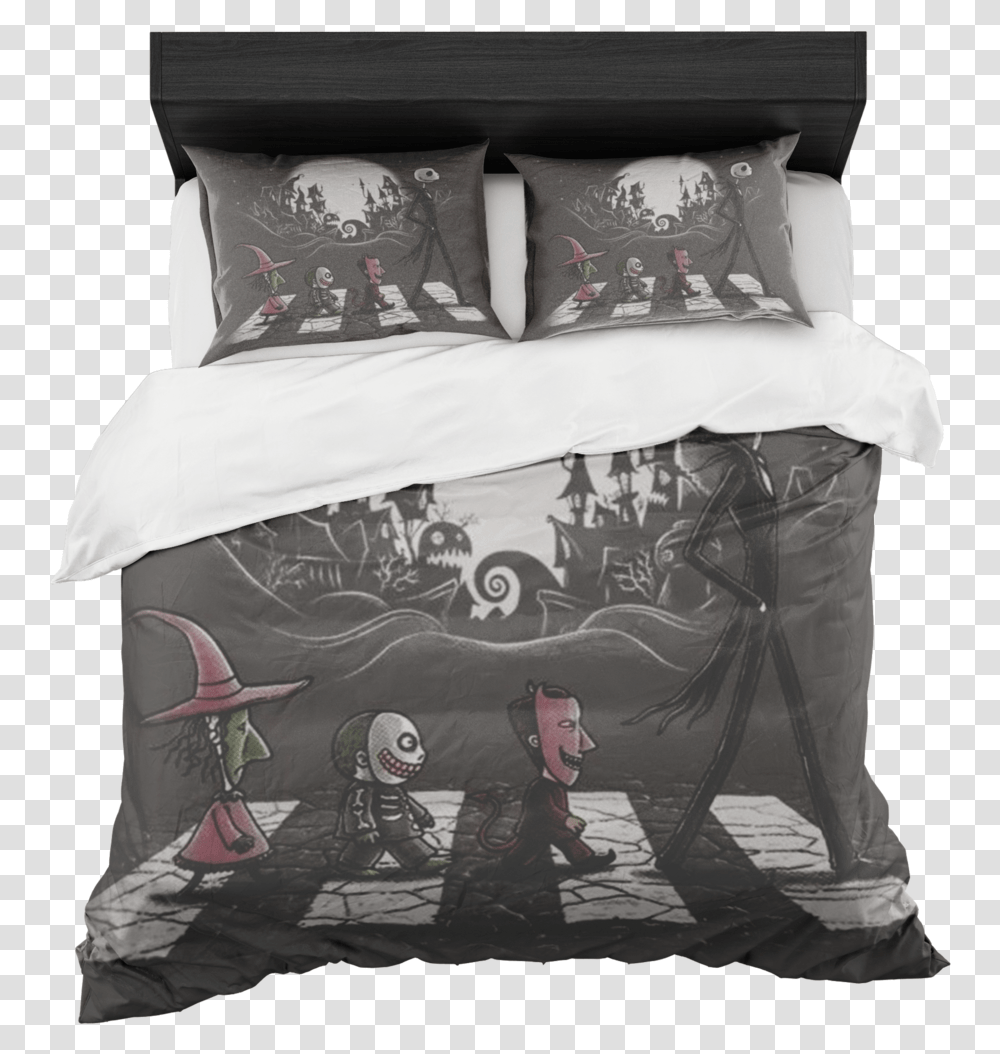 Queen Tim Burton Bedding, Pillow, Cushion, Person, Human Transparent Png