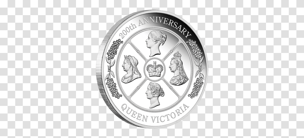 Queen Victoria 1 Oz Emkcom Any Comments On 75th Anniversary Solid Silver 1 Coin, Money, Nickel, Person, Human Transparent Png