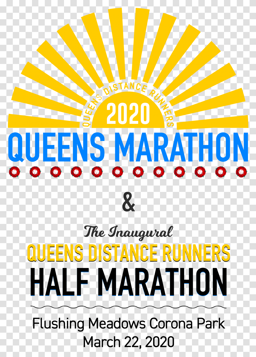 Queens Marathon 2020 Poster, Flyer, Paper, Advertisement, Brochure Transparent Png