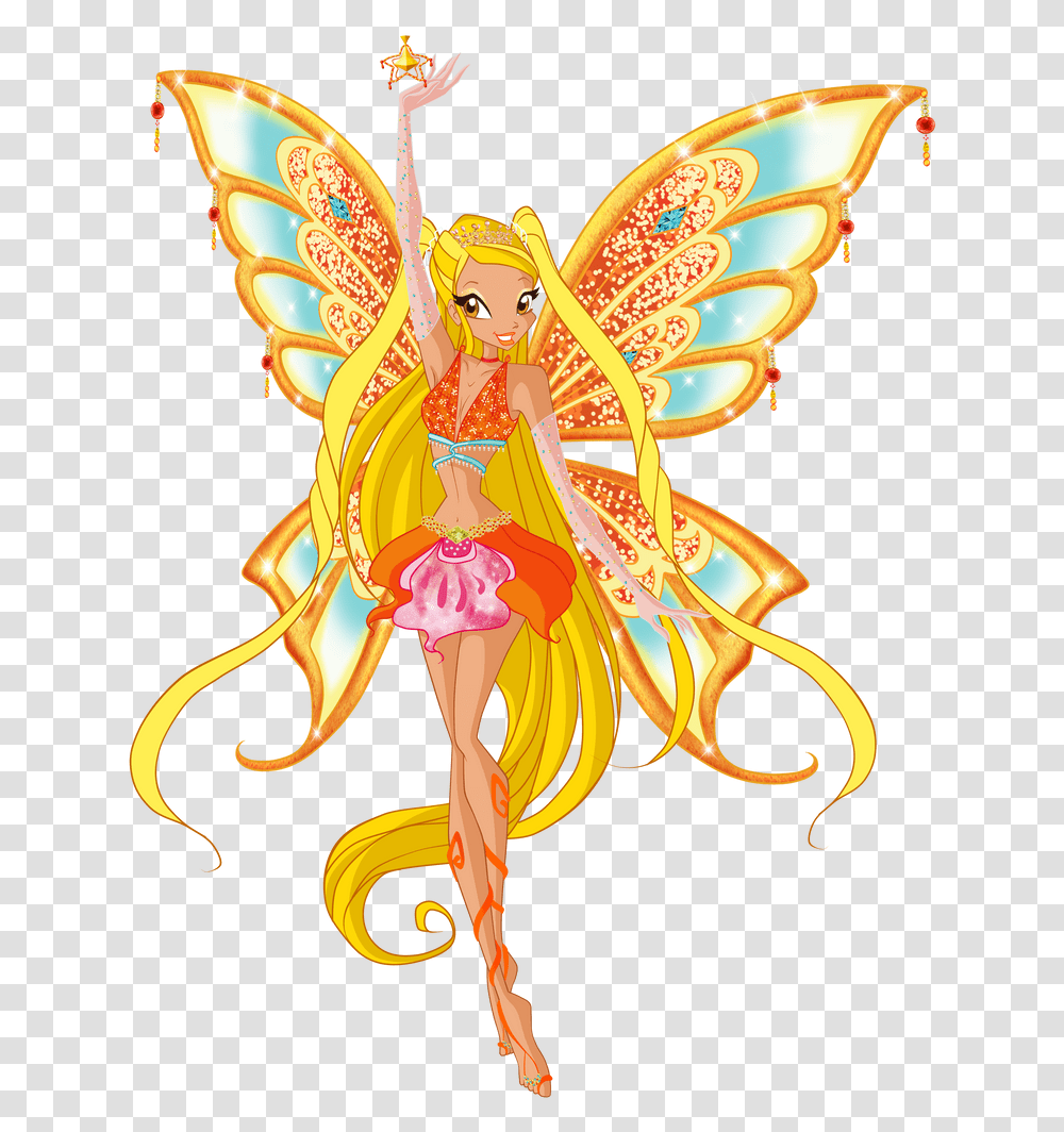 Queens Of League Winx Enchantix Stella, Art, Toy, Doll, Graphics Transparent Png