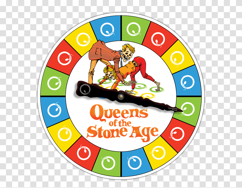 Queens Of The Stone Age Twister Clipart Clock, Person, Human, Game, Gambling Transparent Png