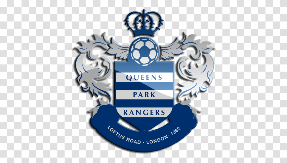 Queens Park Rangers Logo Queens Park Rangers, Symbol, Trademark, Emblem, Poster Transparent Png