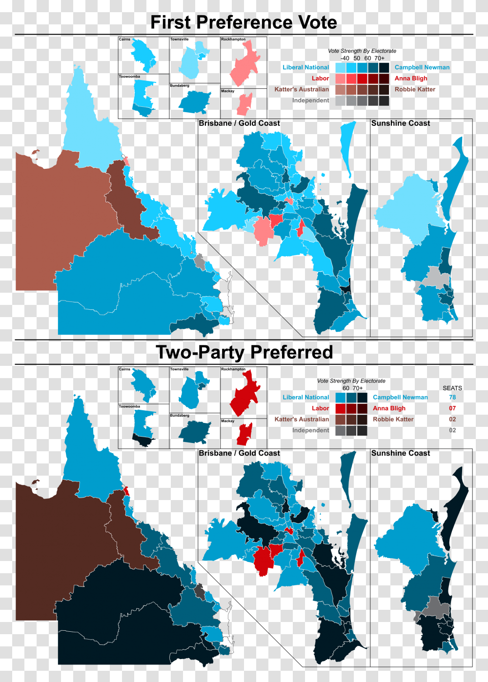 Queensland Election Results 2019, Map, Diagram, Poster, Plot Transparent Png