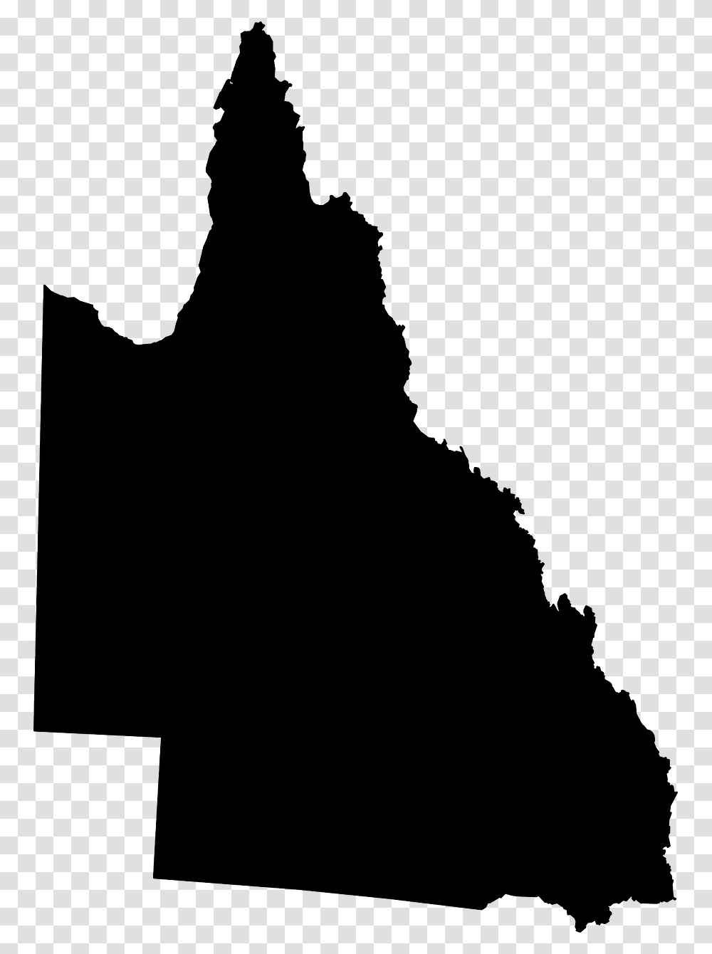 Queensland State Vector, Plot, Silhouette, Outdoors Transparent Png