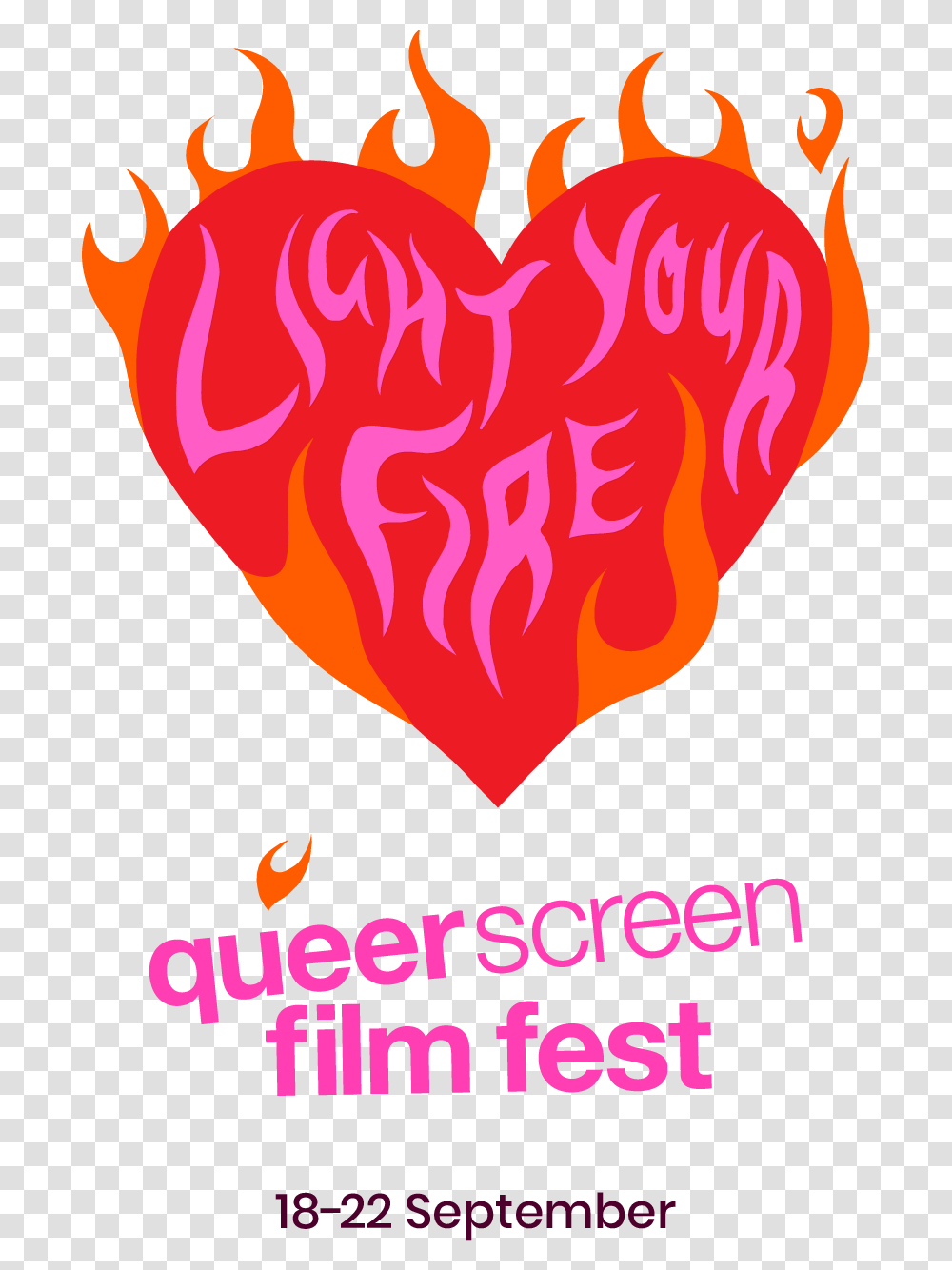 Queer Screen Film Fest 2019, Poster, Advertisement, Heart, Paper Transparent Png