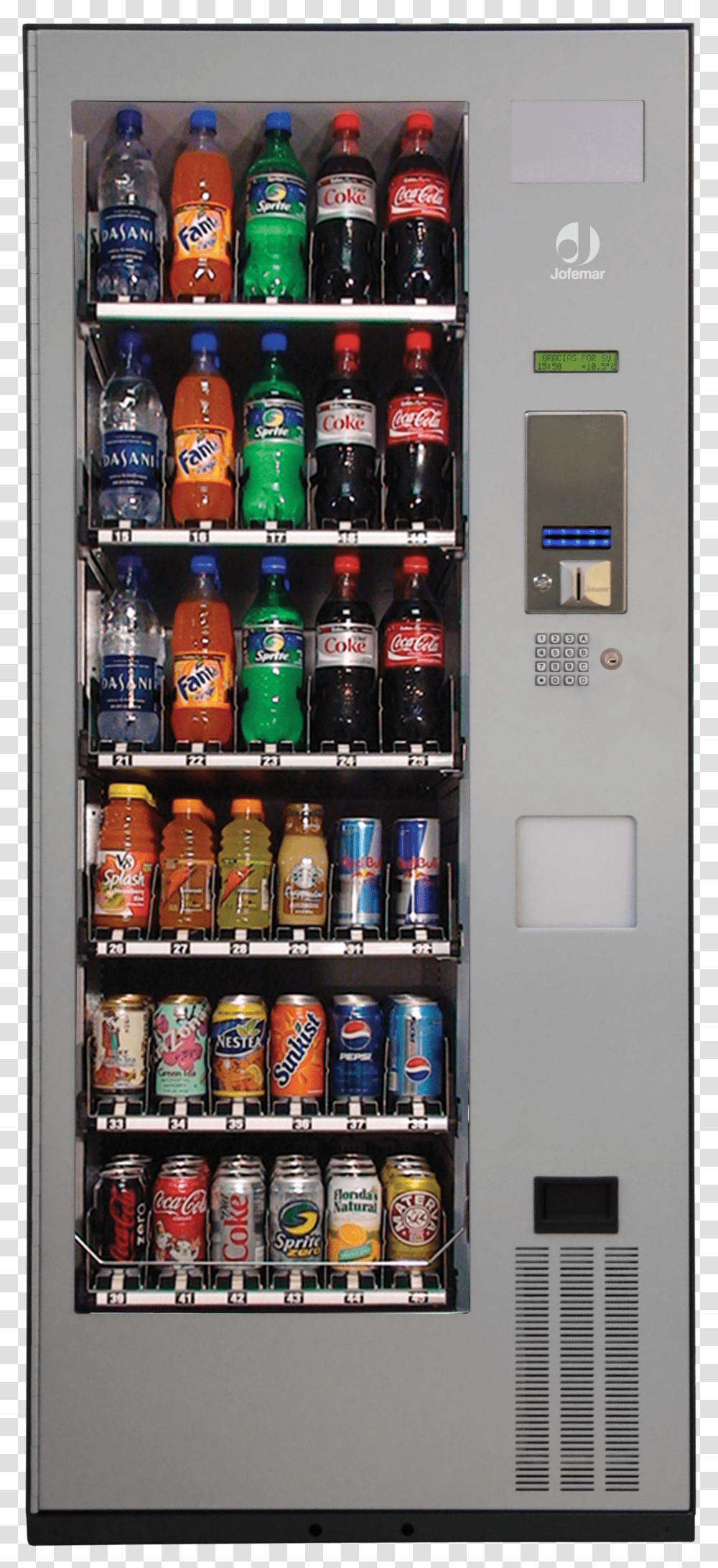 Quencher Jofemar Vending Machine Soda Transparent Png