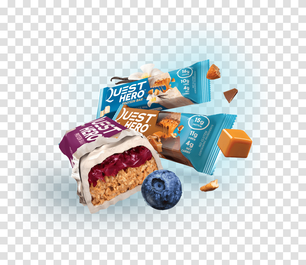 Quest Hero Protein Bars, Food, Plant, Sweets, Confectionery Transparent Png